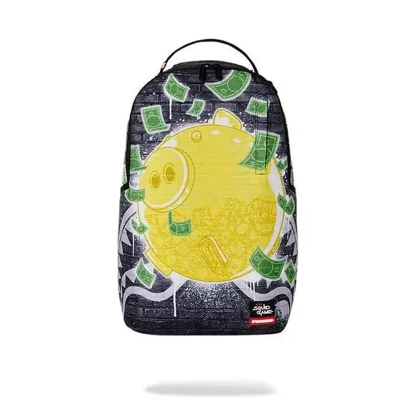 Sprayground Squid Game Piggy DLXR Backpack Unisex Multi Laptop Sleeve Bag GBS159